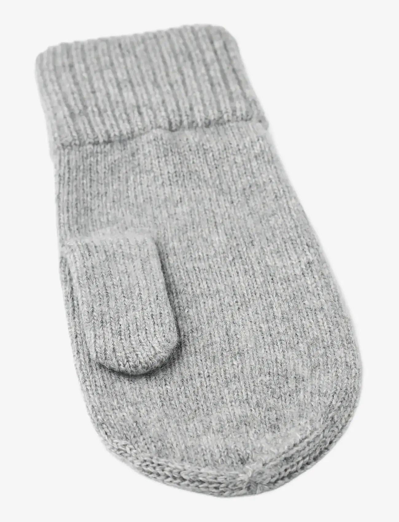 Hestra - Ladies' cashmere mitt 2½ Bt Black - cashmere - light grey - 1