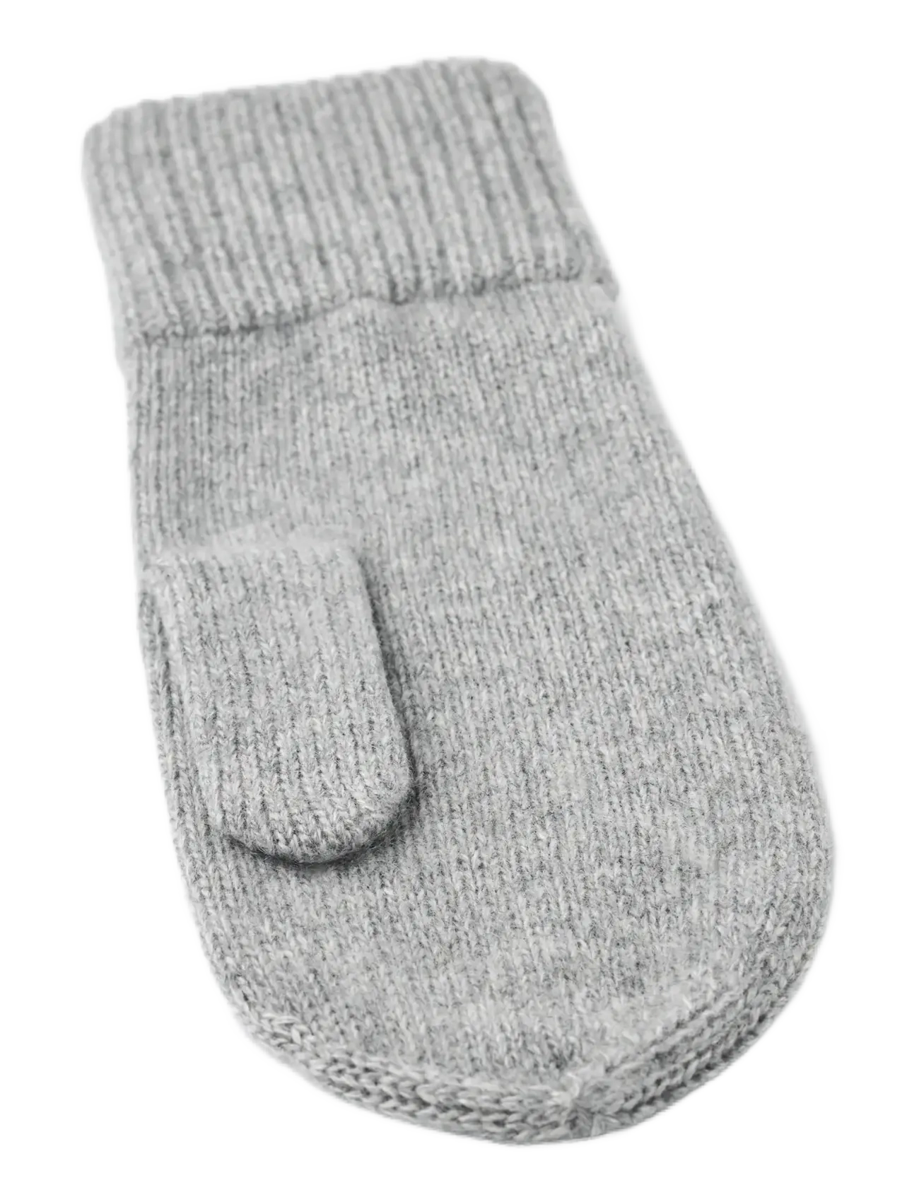 Hestra - Ladies' cashmere mitt 2½ Bt Black - kašmiir - light grey - 1