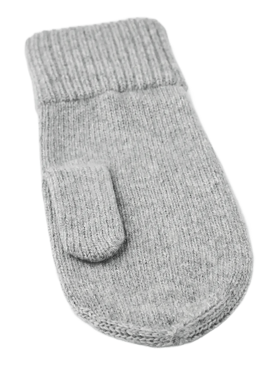 Hestra - Ladies' cashmere mitt 2½ Bt Black - kašmiir - light grey - 1