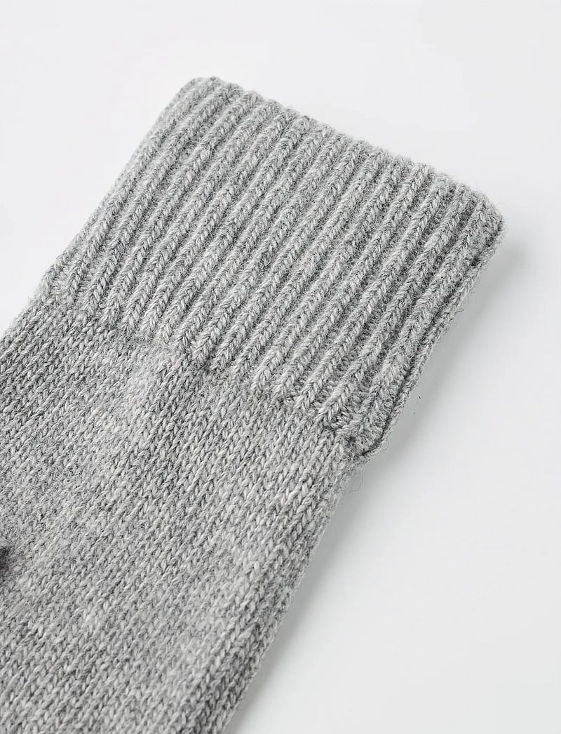 Hestra - Ladies' cashmere mitt 2½ Bt Black - cashmere - light grey - 2