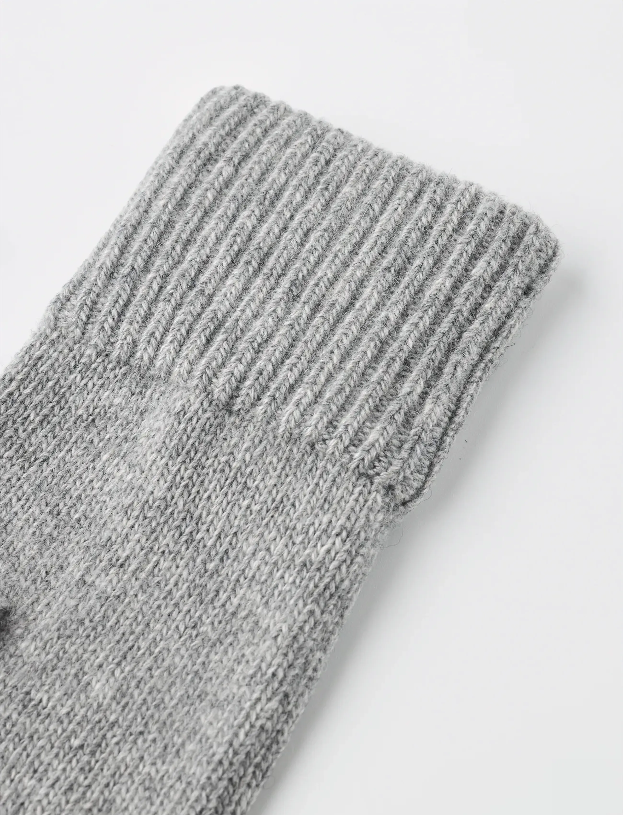 Hestra - Ladies' cashmere mitt 2½ Bt Black - kašmiir - light grey - 2