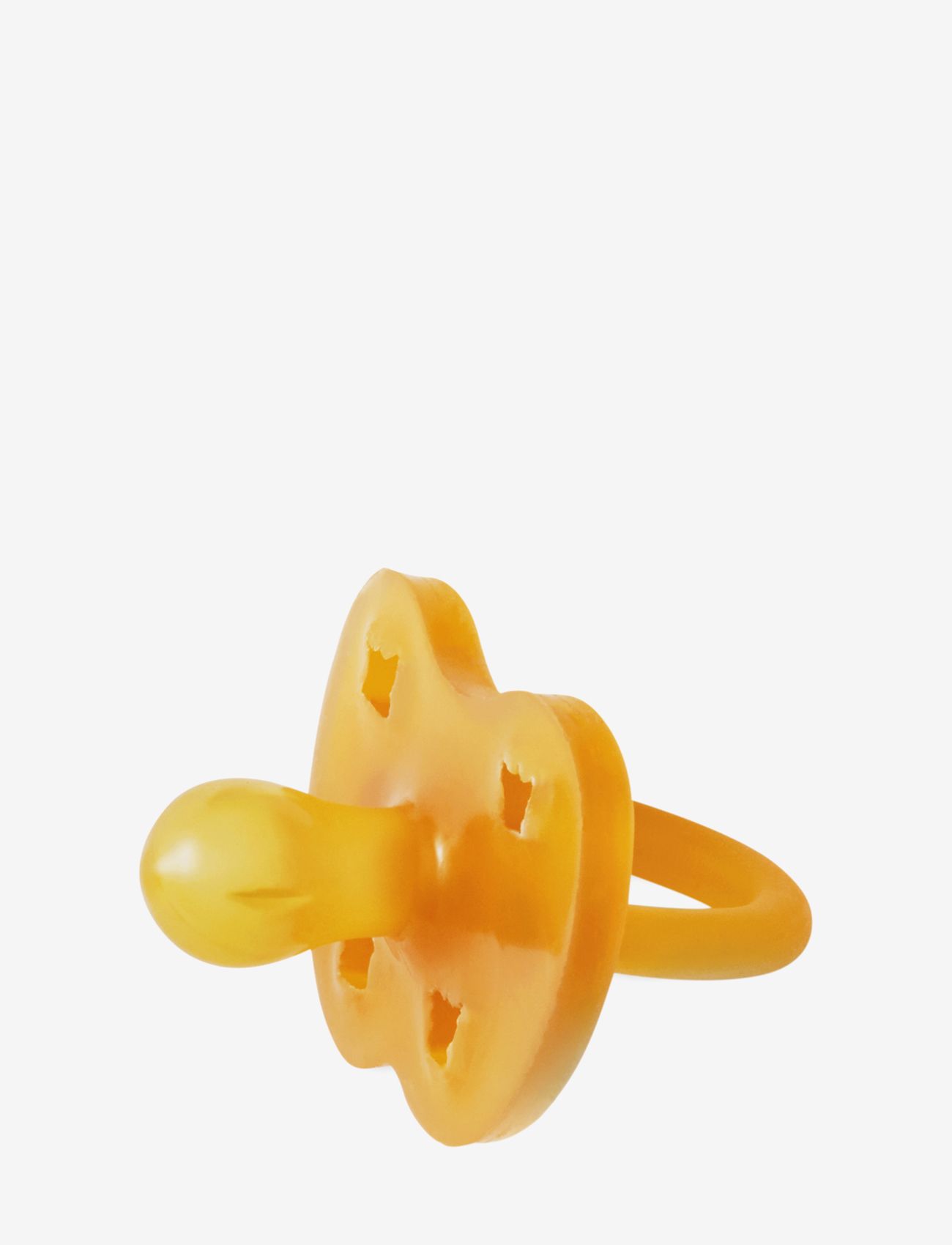 HEVEA Pacifier round 3-36 months - 4 for 3 - CLASSIC / yellow