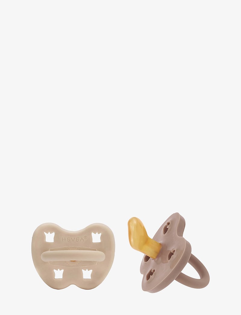 HEVEA - HEVEA Pacifier 3-36 months Orthodontic, 2 pack - tutit - sandy nude & tan beige - 1