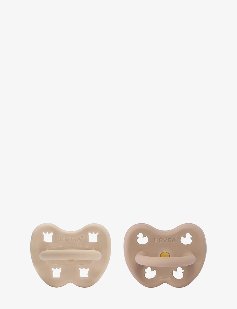 HEVEA - HEVEA Pacifier 3-36 months Orthodontic, 2 pack - tutit - sandy nude & tan beige - 2