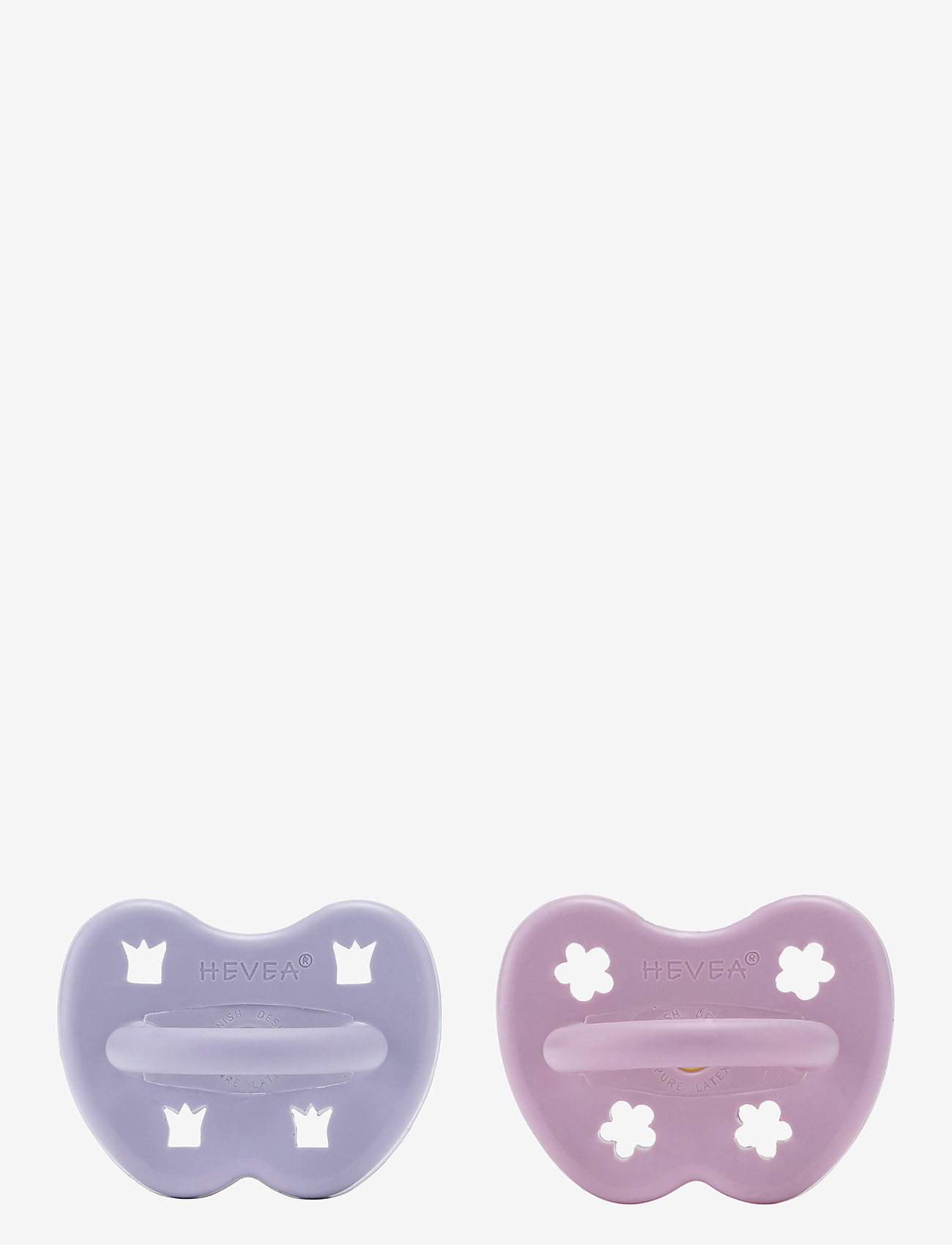HEVEA - HEVEA Pacifier 3-36 months Round, 2 pack - lutid - dusty violet & light orchid - 1