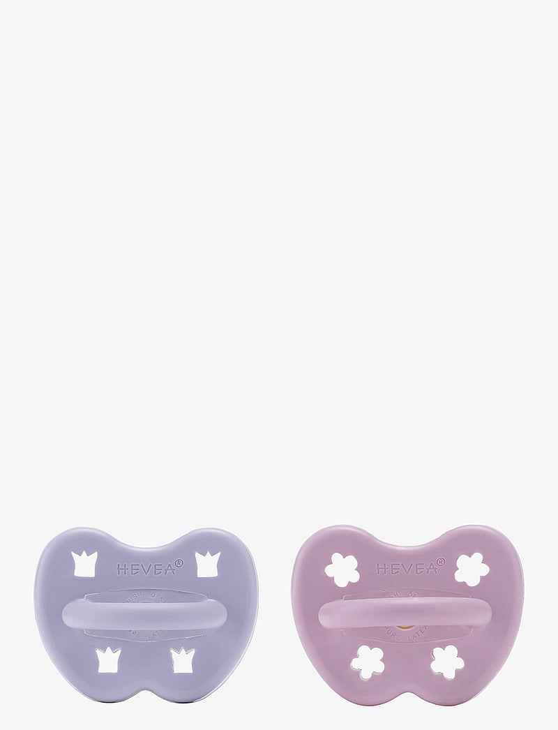 HEVEA - HEVEA Pacifier 3-36 months Round, 2 pack - lutid - dusty violet & light orchid - 1