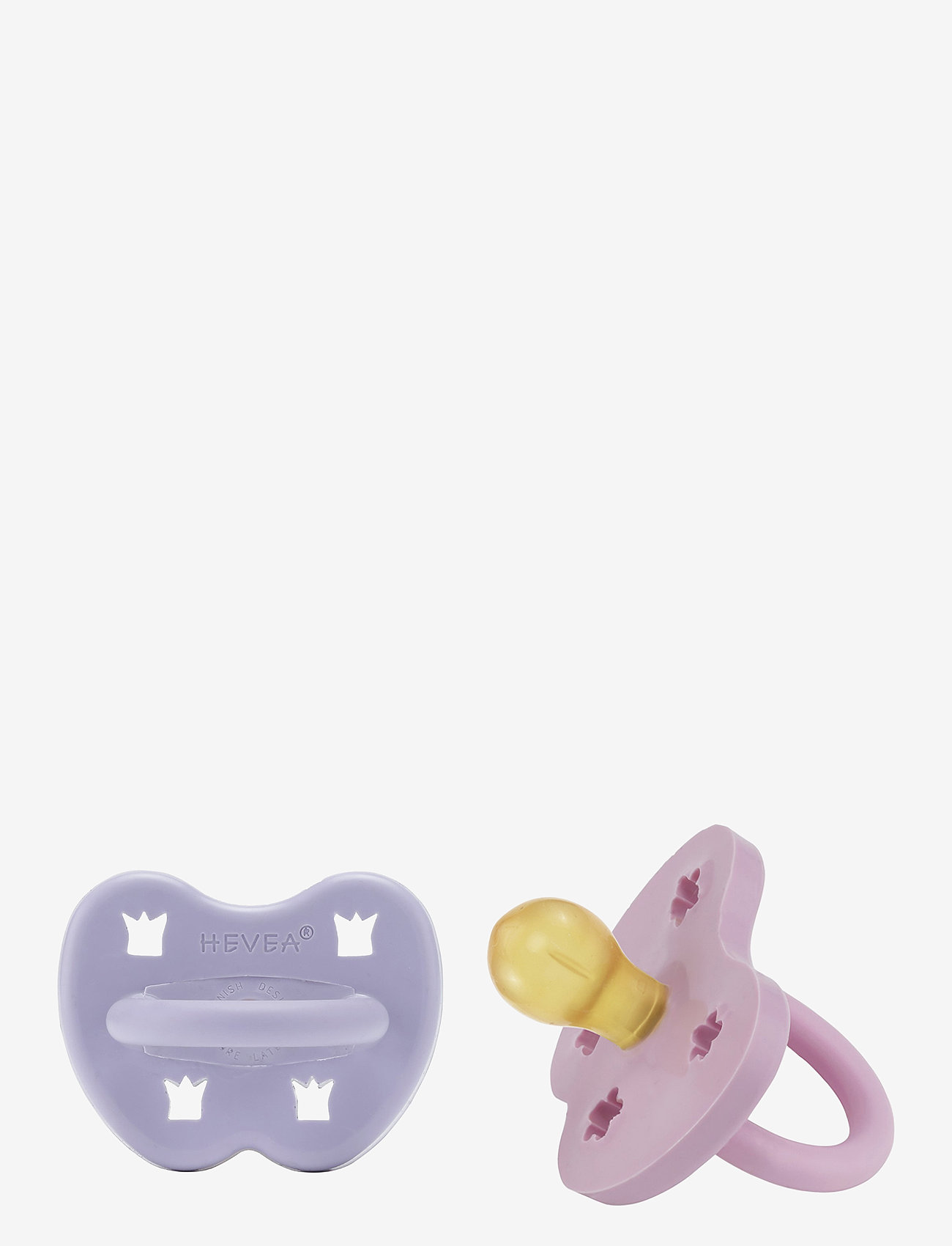 HEVEA - HEVEA Pacifier 3-36 months Round, 2 pack - lutid - dusty violet & light orchid - 2