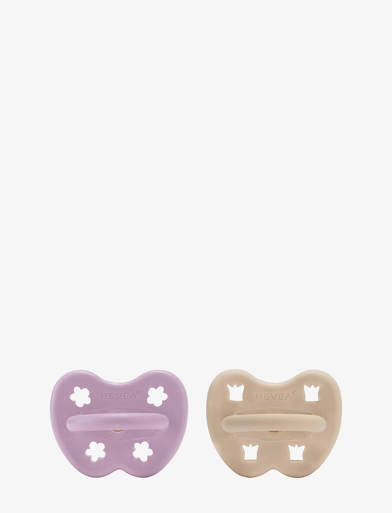 HEVEA - HEVEA Pacifier 3-36 months Round 2 pack - nappar - light orchid & sandy nude - 1