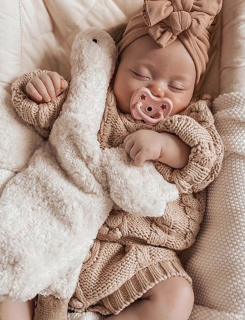 HEVEA - Two-Pack Orthodontic Pacifier 3-36 Months - smoczki - powder pink & rosewood - 0