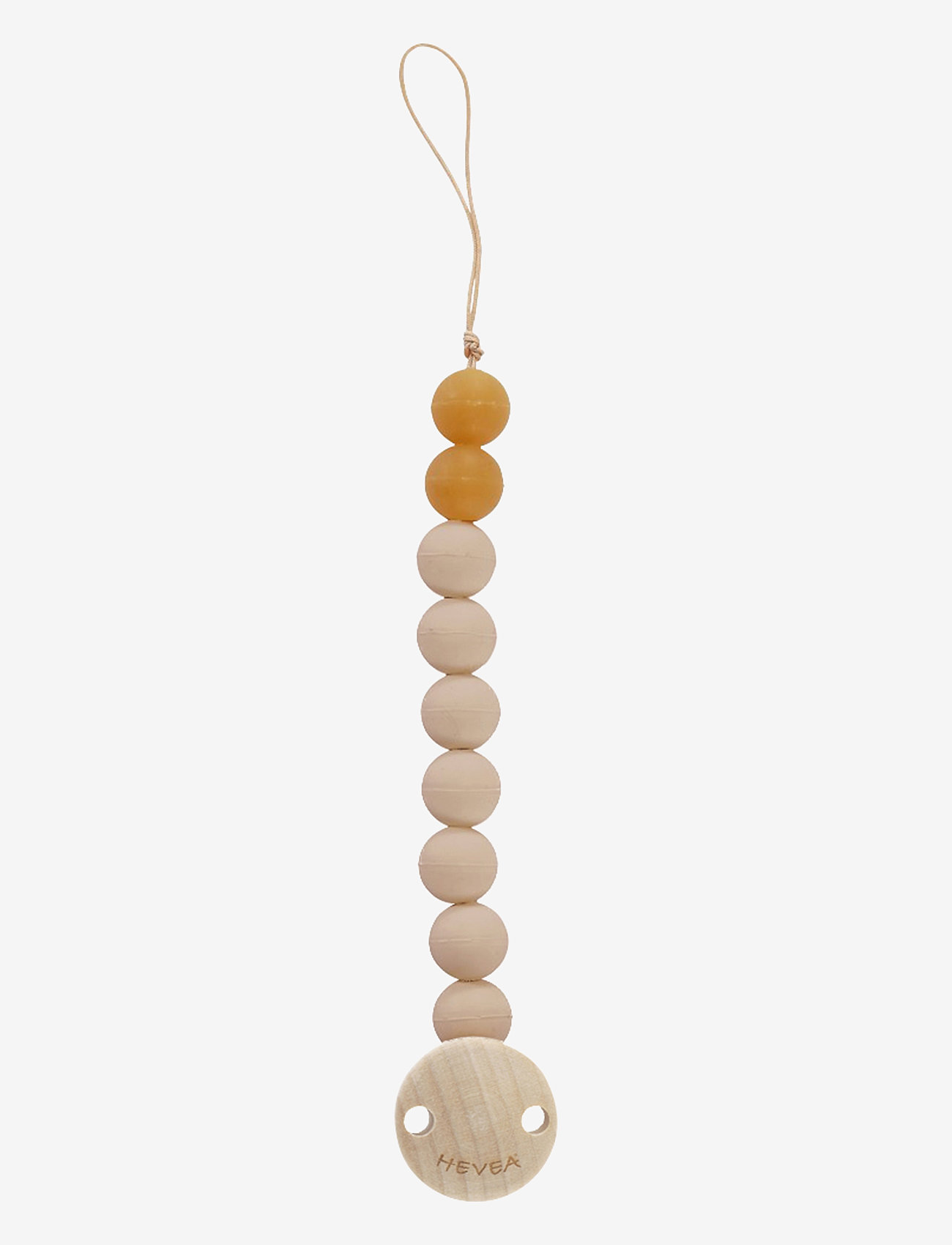 HEVEA Pacifier Holder, natural rubber - HEVEA - SANDY NUDE / cream