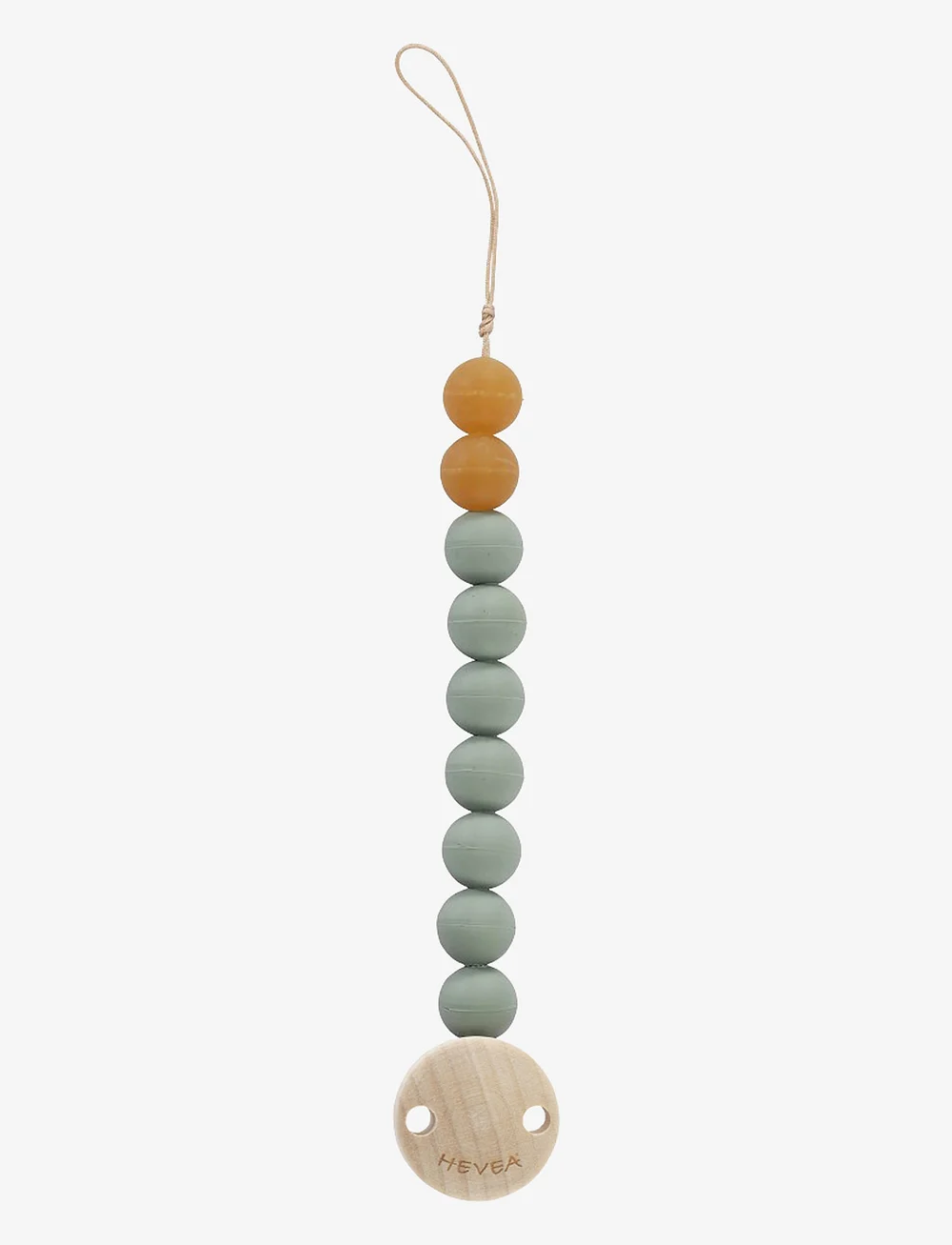 HEVEA - Pacifier Holder, natural rubber - schnullerband - seafoam blue - 1