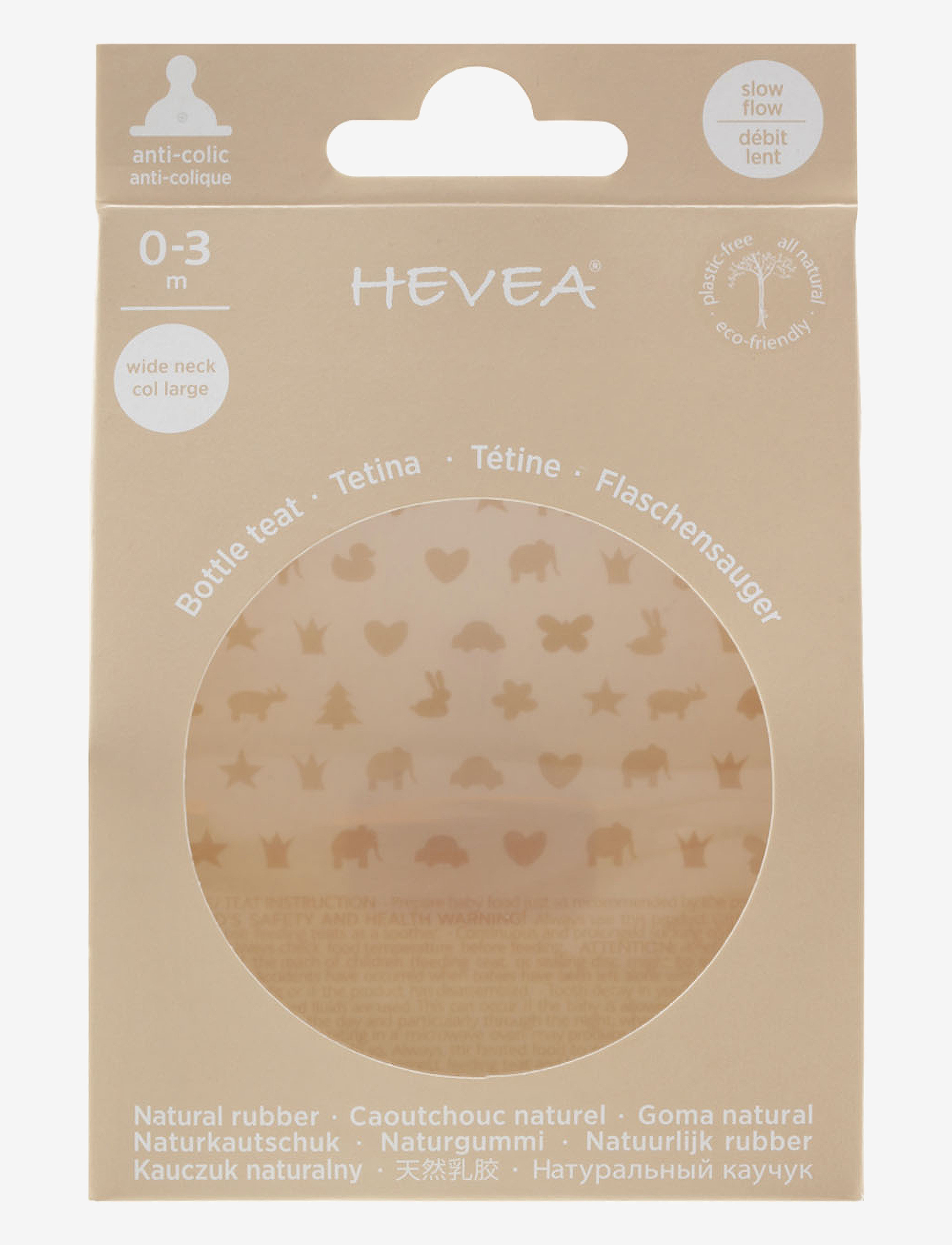 HEVEA - Nipple slow flow - orange - 2