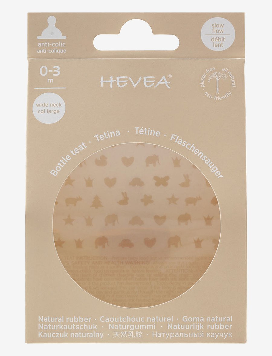 HEVEA - Nipple slow flow - orange - 2
