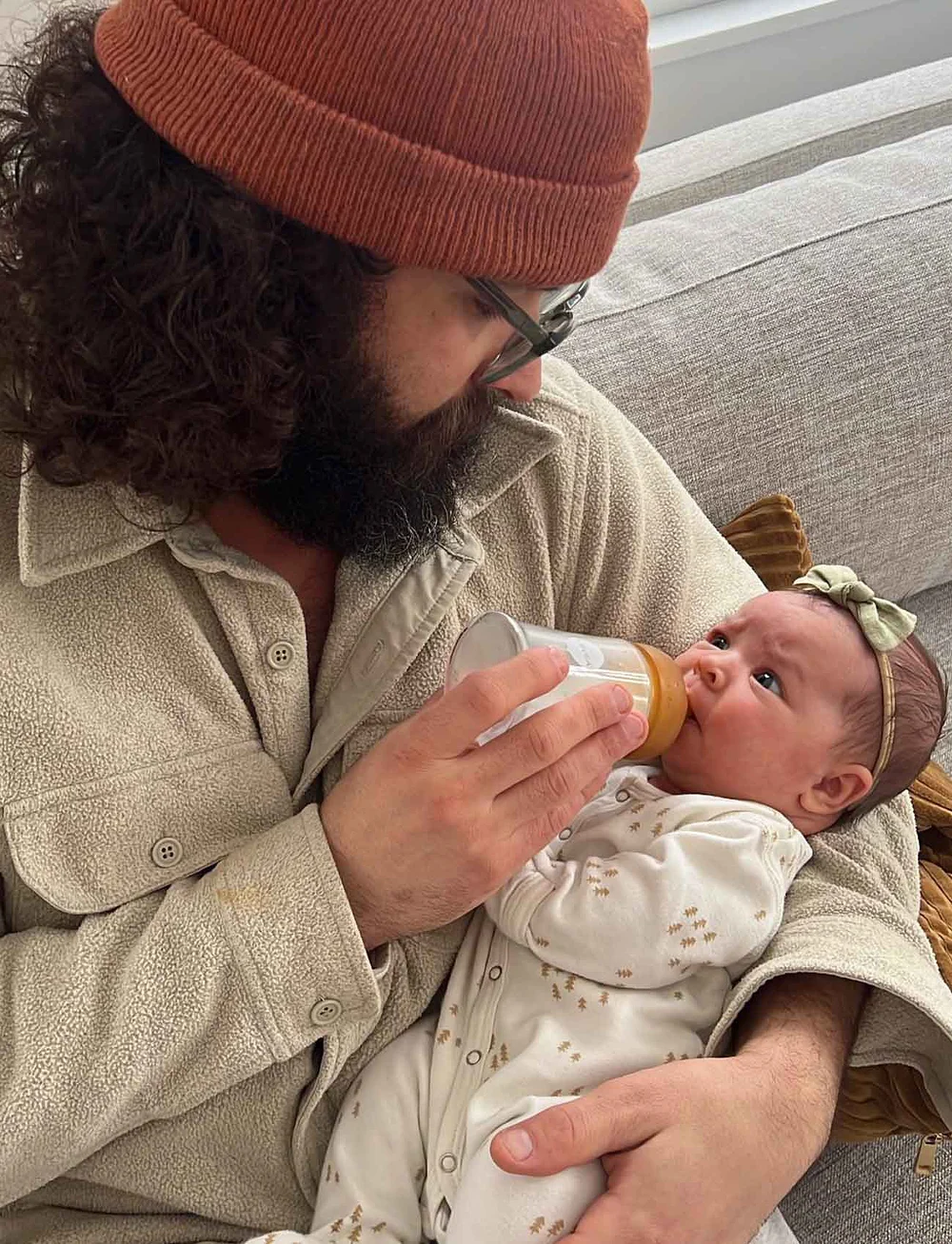 HEVEA - Plastic free baby glass bottle 150 ml - 2 pack - baby bottles - orange - 4