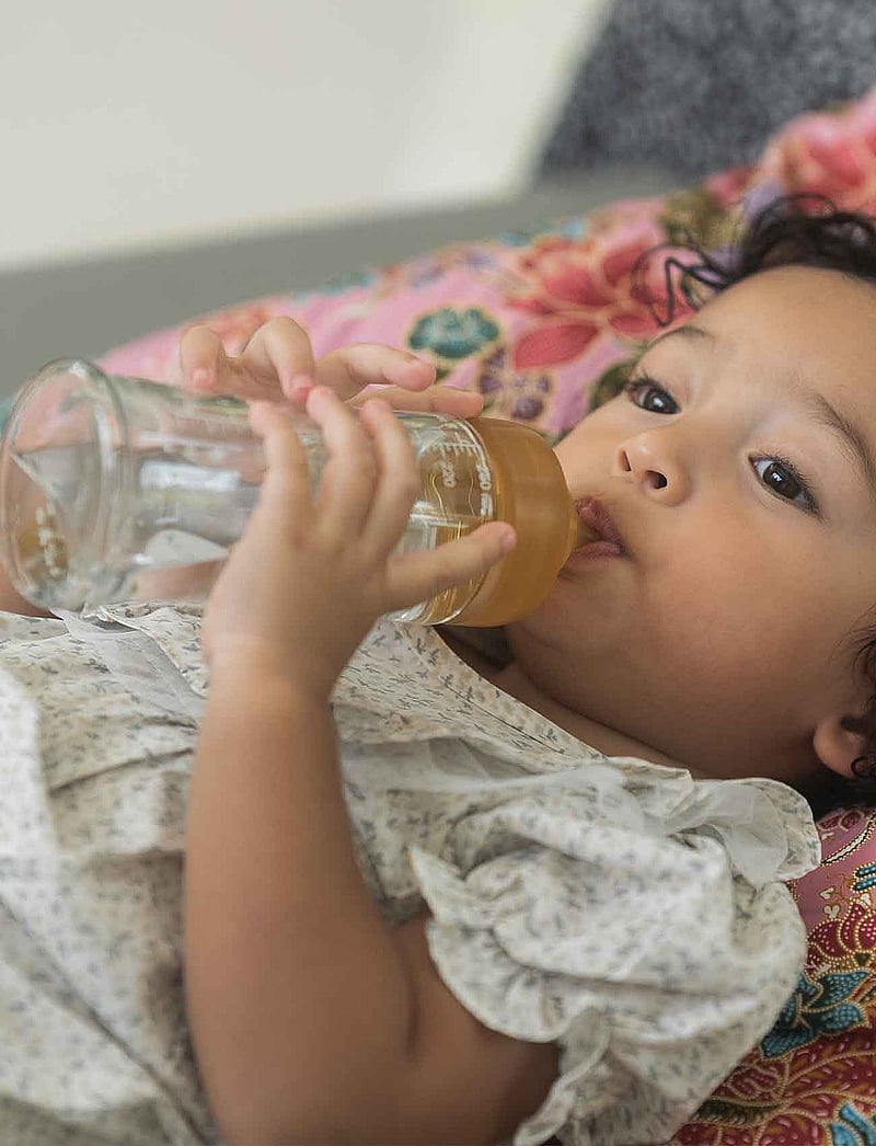 HEVEA - Plastic free baby glass bottle 250 ml - 2 pack - babyflaschen - orange - 0