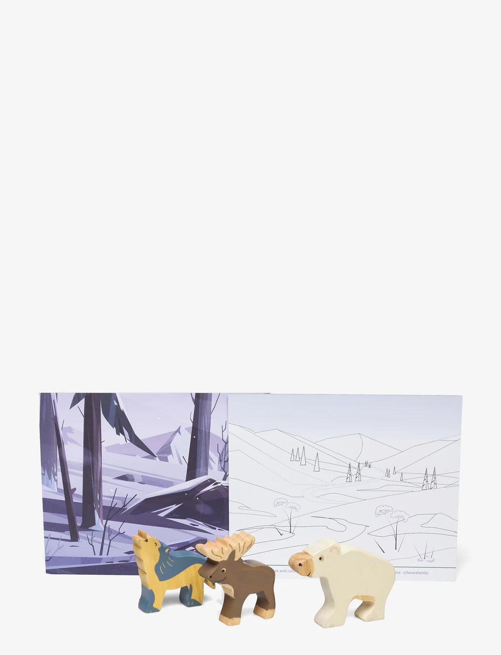 HEVEA - Rubberwood Animals, Arctic - träfigurer - arctic - 0
