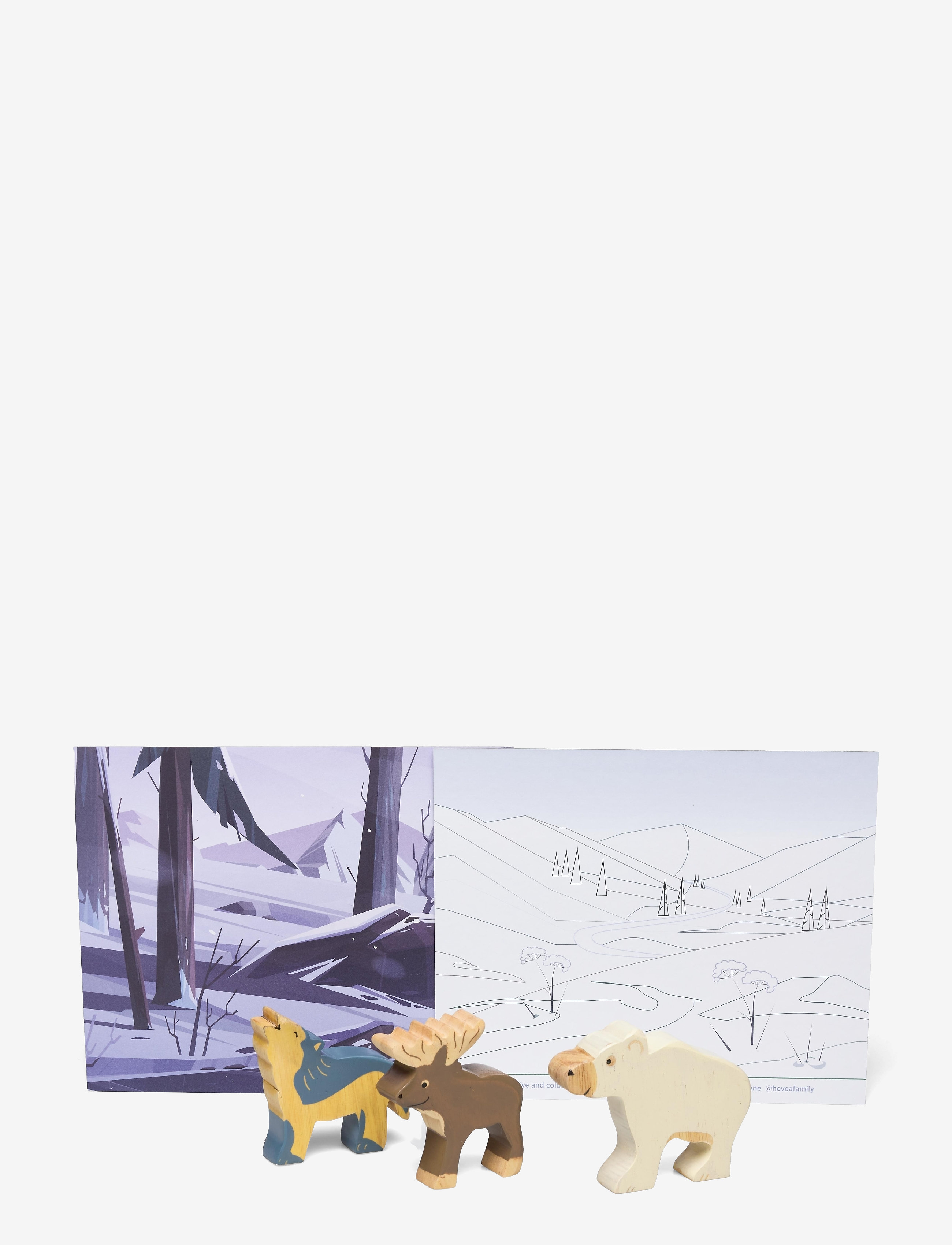HEVEA Rubberwood Animals, Arctic - HEVEA - ARCTIC / multi