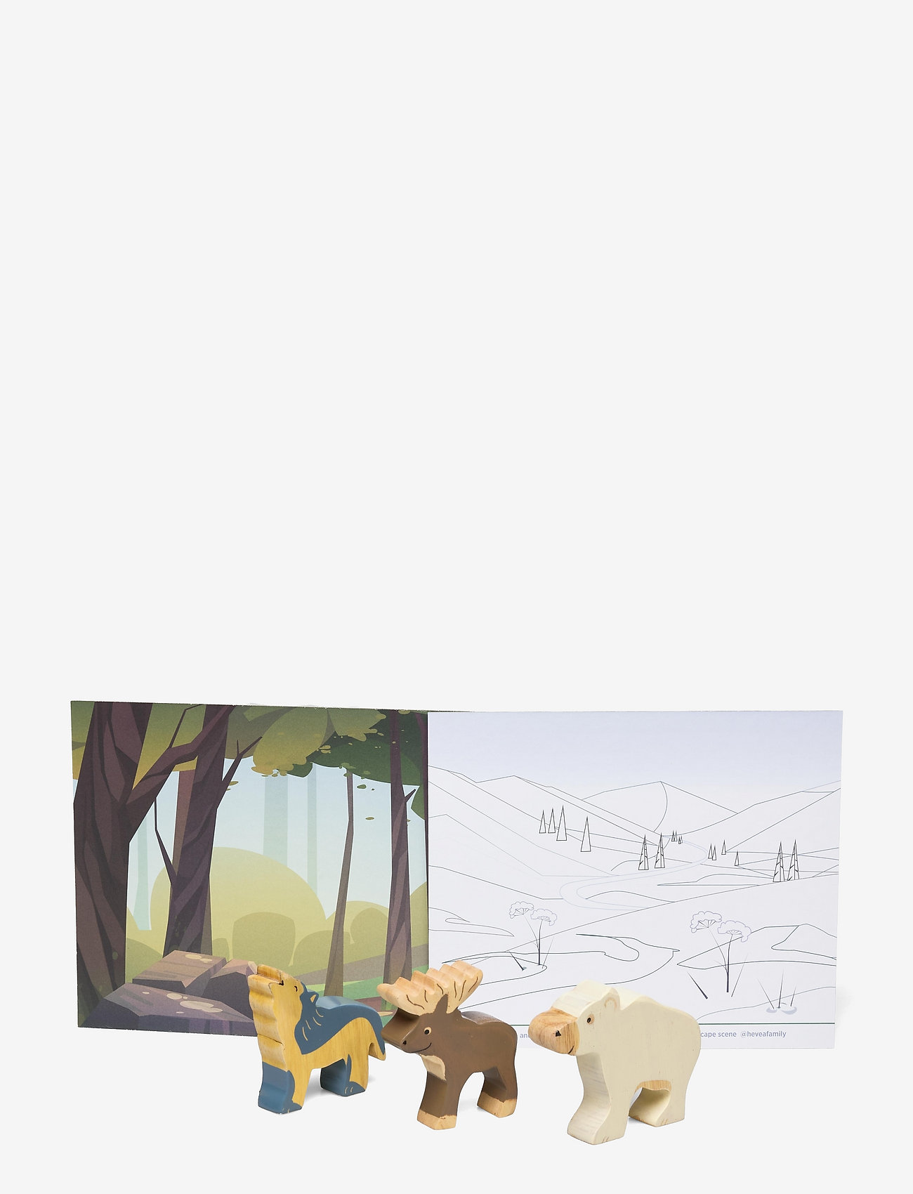 HEVEA - Rubberwood Animals, Arctic - puidust figuurid - arctic - 1