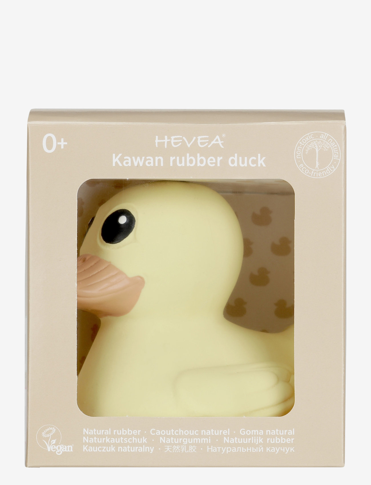 HEVEA - Kawan rubber duck mini - vannas priekiem - eggnog yellow - 2
