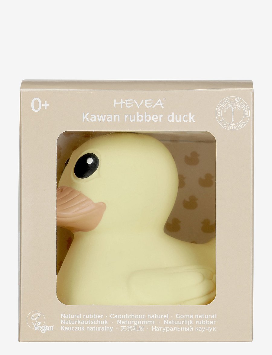 HEVEA - Kawan rubber duck mini - vannas priekiem - eggnog yellow - 2