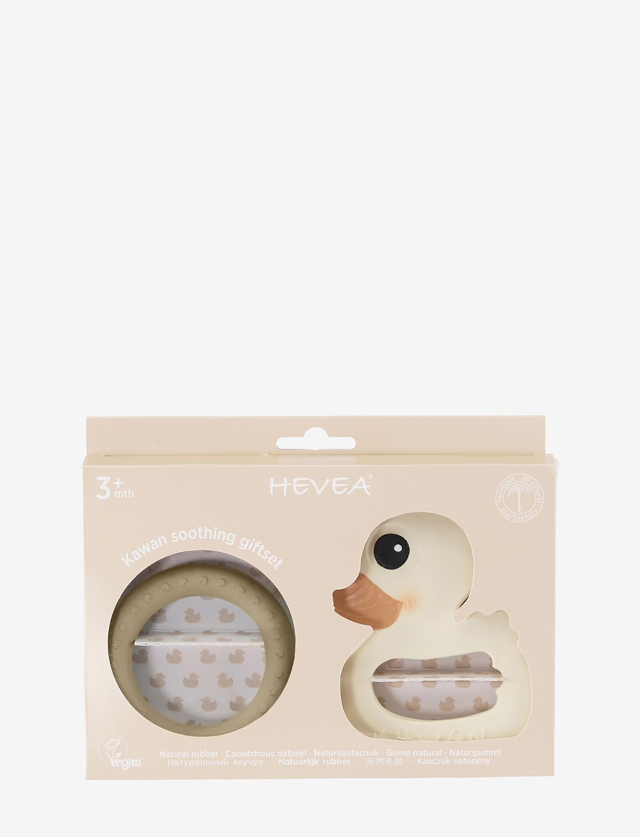 HEVEA - Kawan Teether Giftset - vauvan purulelut - sandy nude - 1