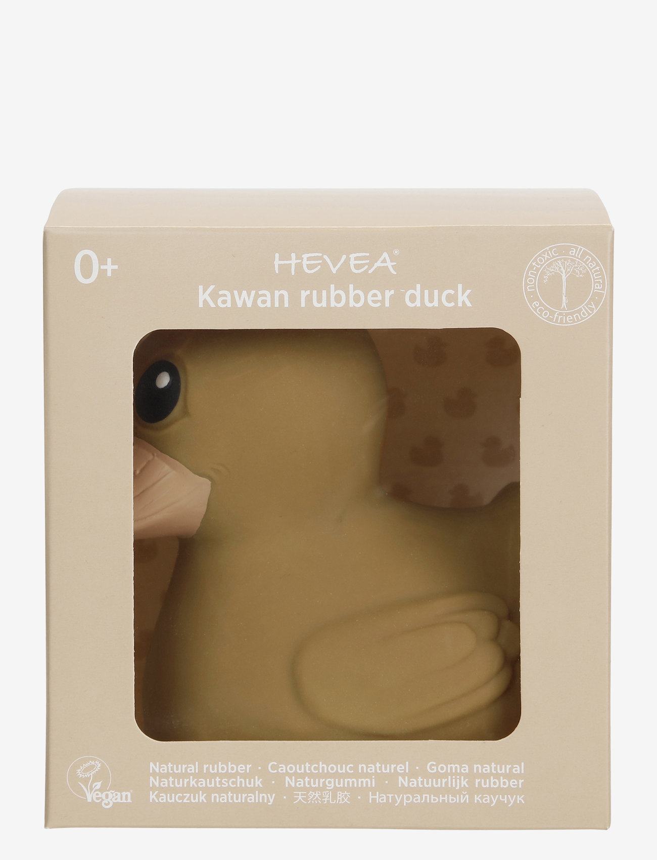 HEVEA - Kawan rubber duck - bath time - golden orchre - 1
