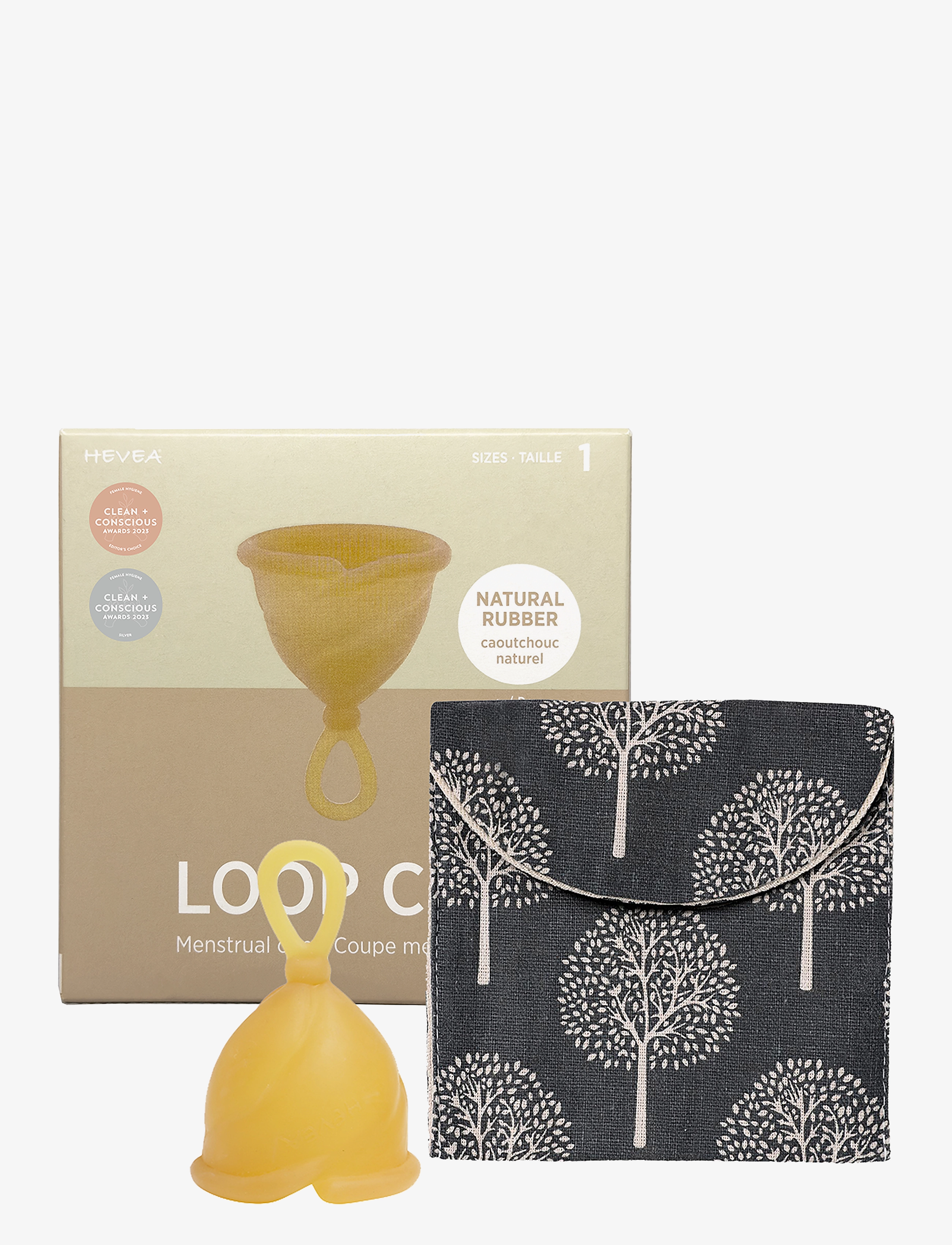 HEVEA - LOOP Menstrual Cup - Size 1 - Natural - tíðarvörur - natural - 1
