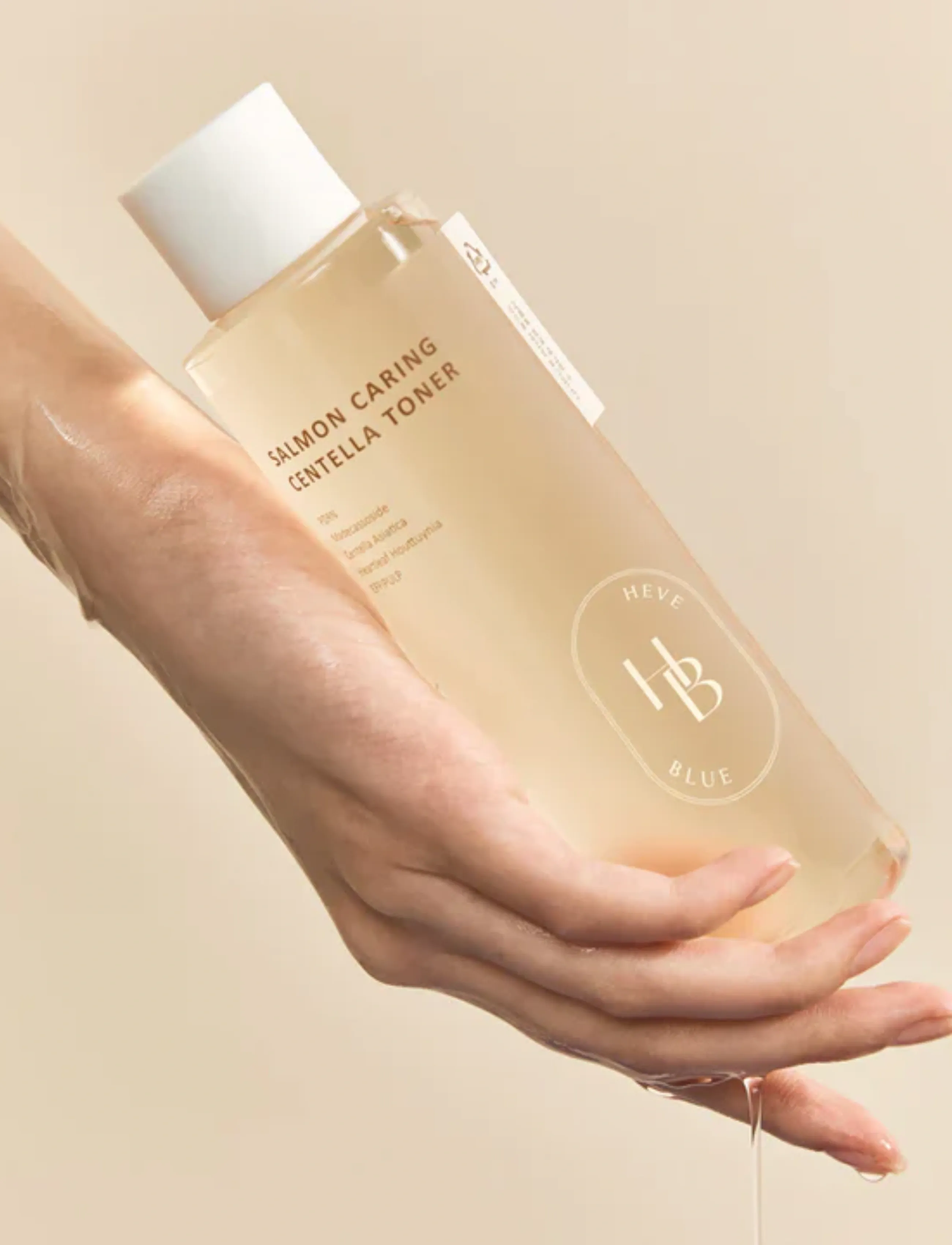 Heveblue Salmon Caring Centella Toner, 200 ml, Nude, Tonere > Hydrerende Tonere, Dame