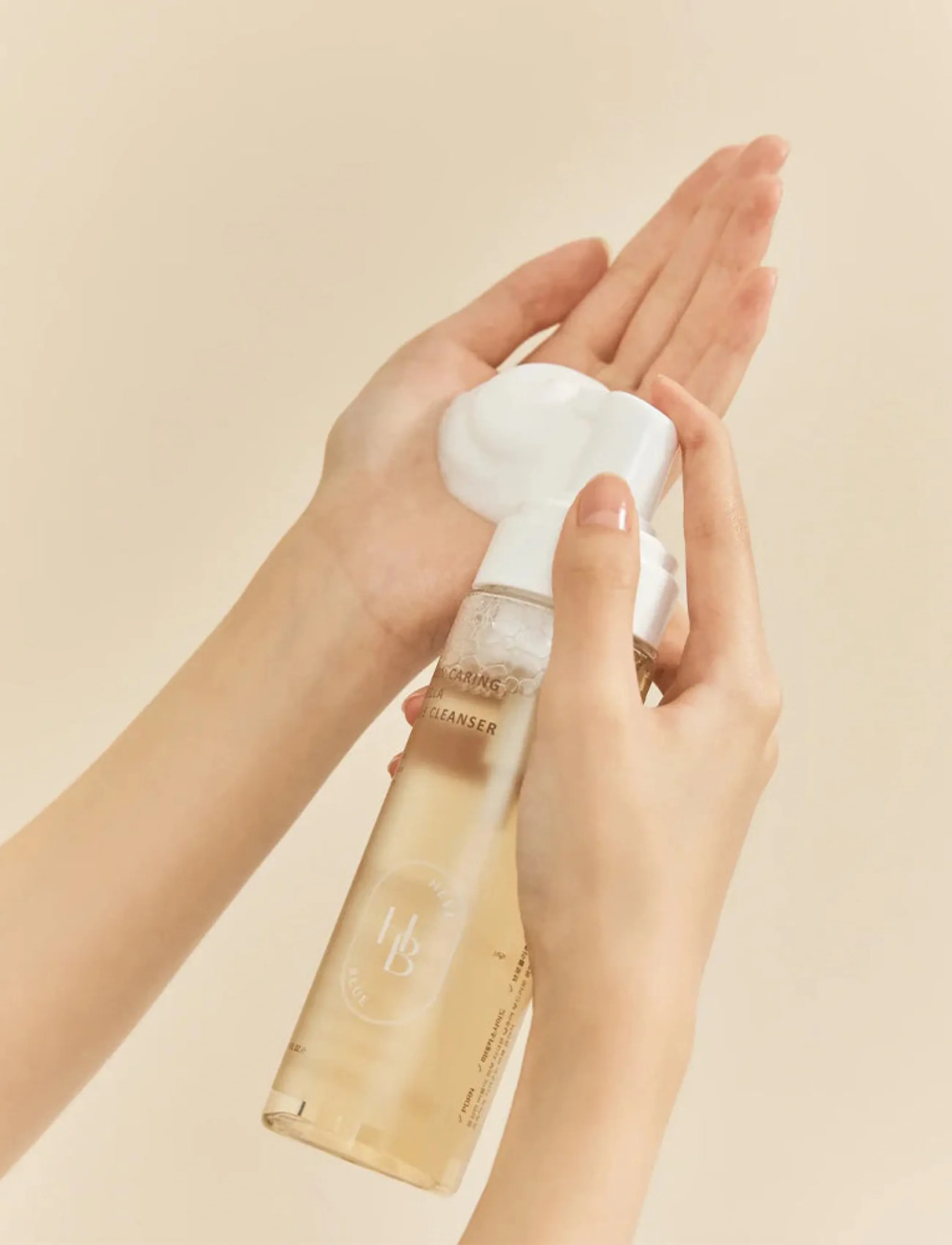 Heveblue - Salmon Caring Centella Bubble Cleanser - ansiktsrengöring - clear - 1