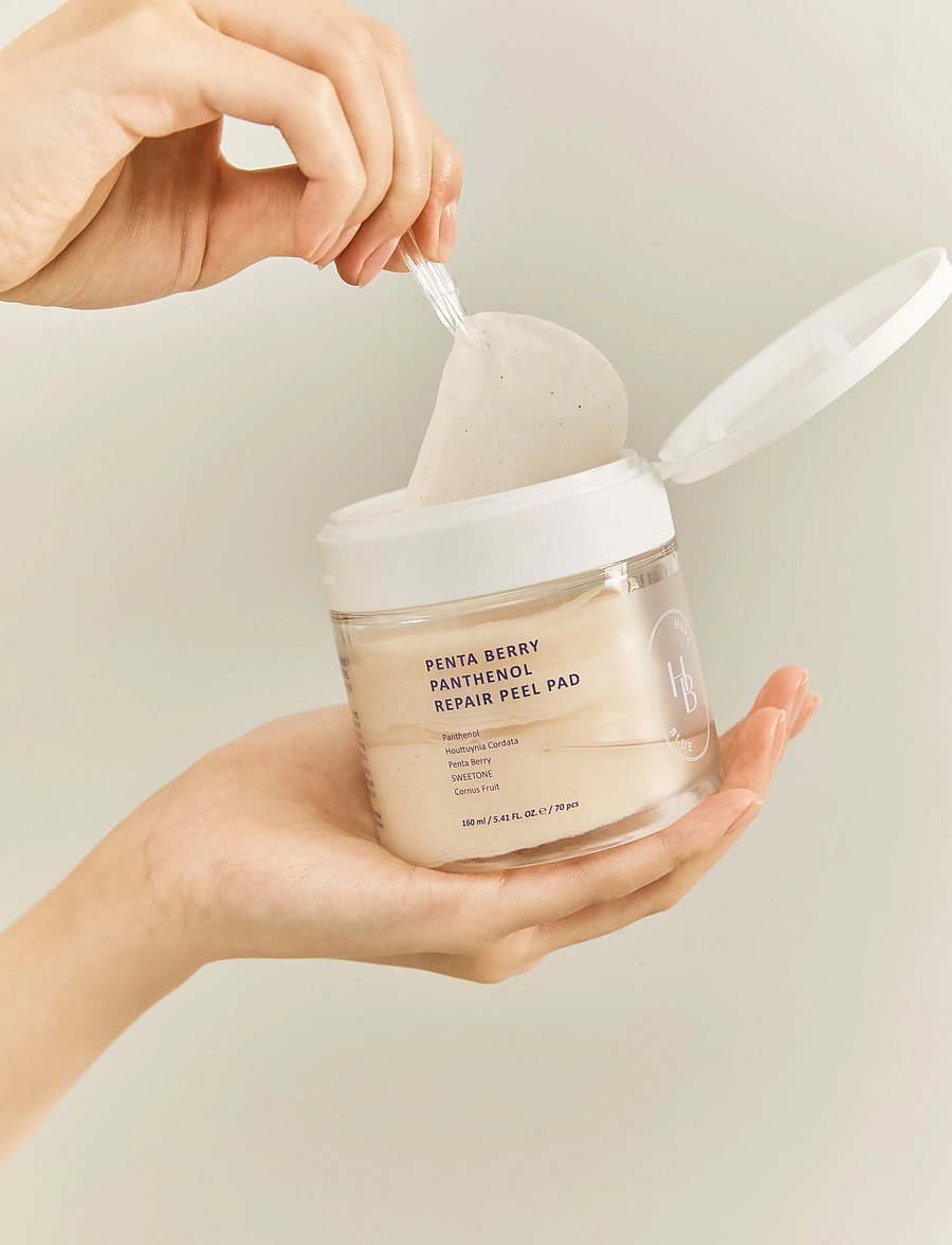 Heveblue - Penta Berry Panthenol Repair Peel Pad - näo koorimine - clear - 1
