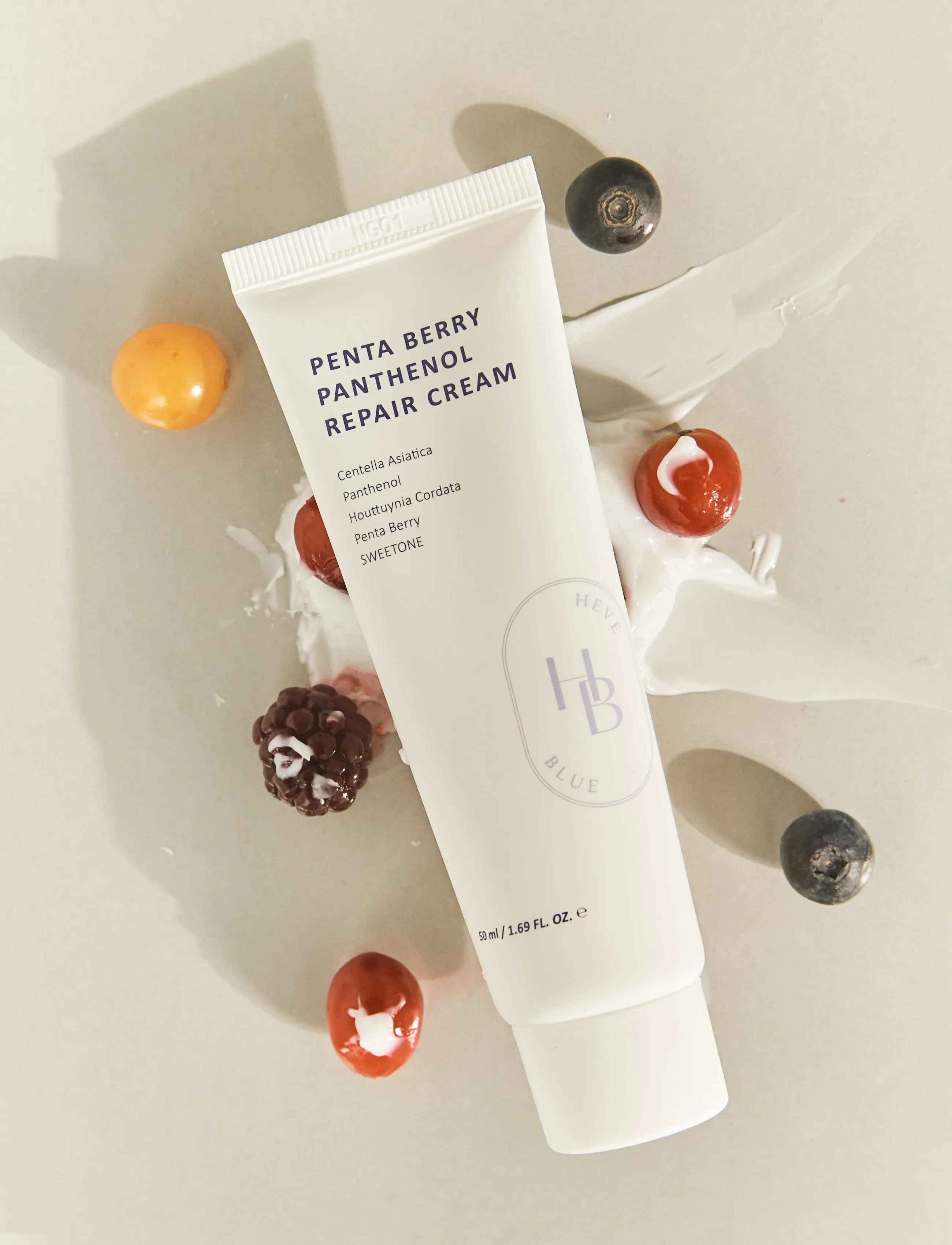 Heveblue - Penta Berry Panthenol Repair Cream - dienas krēmi - clear - 1