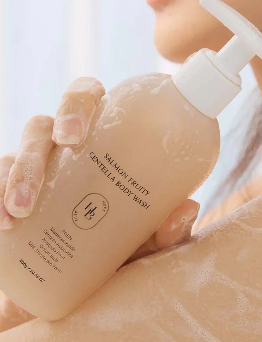 Heveblue - Salmon Fruity Centella Body Wash - dušigeelid ja õlid - clear - 1