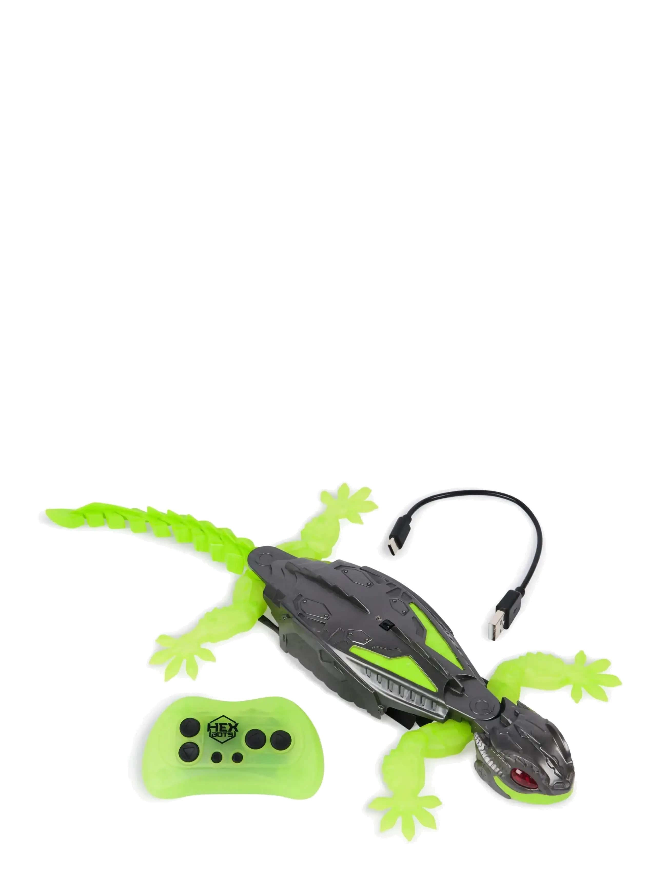 Hex Bots Wall Crawler Gecko Rc, Børn, Remote Controlled Legetøj, Grøn, Str: ONE SIZE