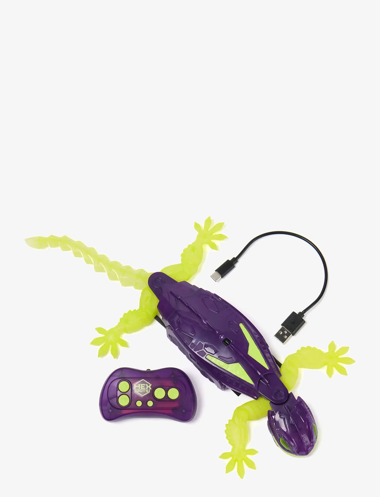 Hex Bots - Hex Bots Wall Crawler Gecko Glow in The Dark - interaktiva djur - muti - 2