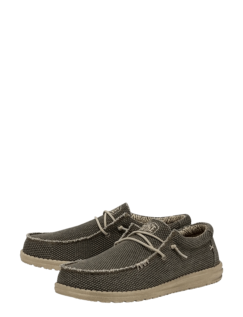 Hey Dude - WALLY BRAIDED - slip-on sneakers - army - 1