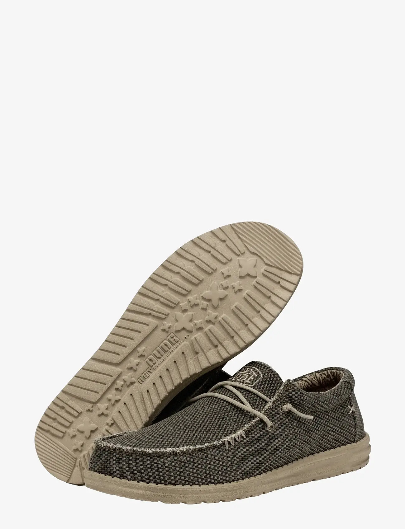 Hey Dude - WALLY BRAIDED - slip-on sneakers - army - 3