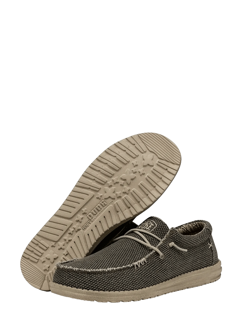 Hey Dude - WALLY BRAIDED - slip-on sneakers - army - 3