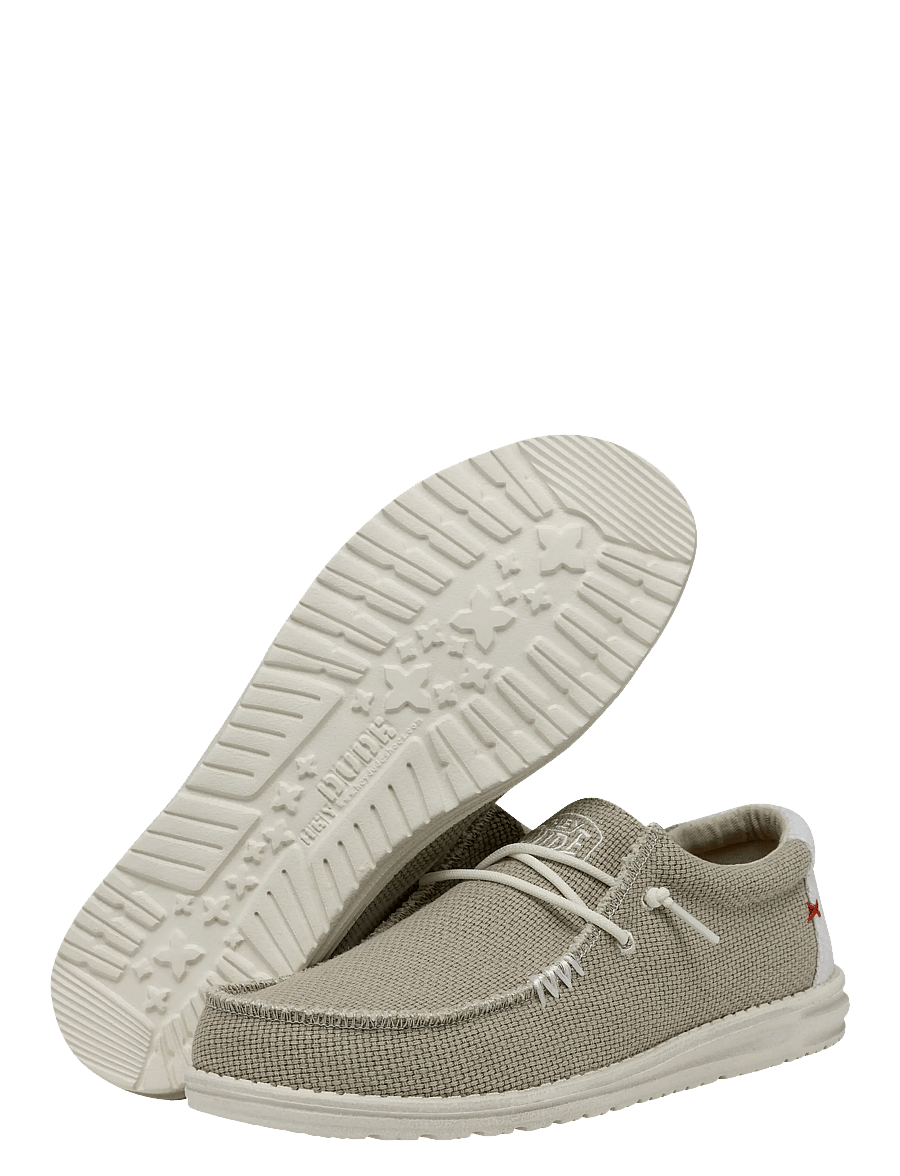 Hey Dude - WALLY BRAIDED - slip-on tossud - off white - 3
