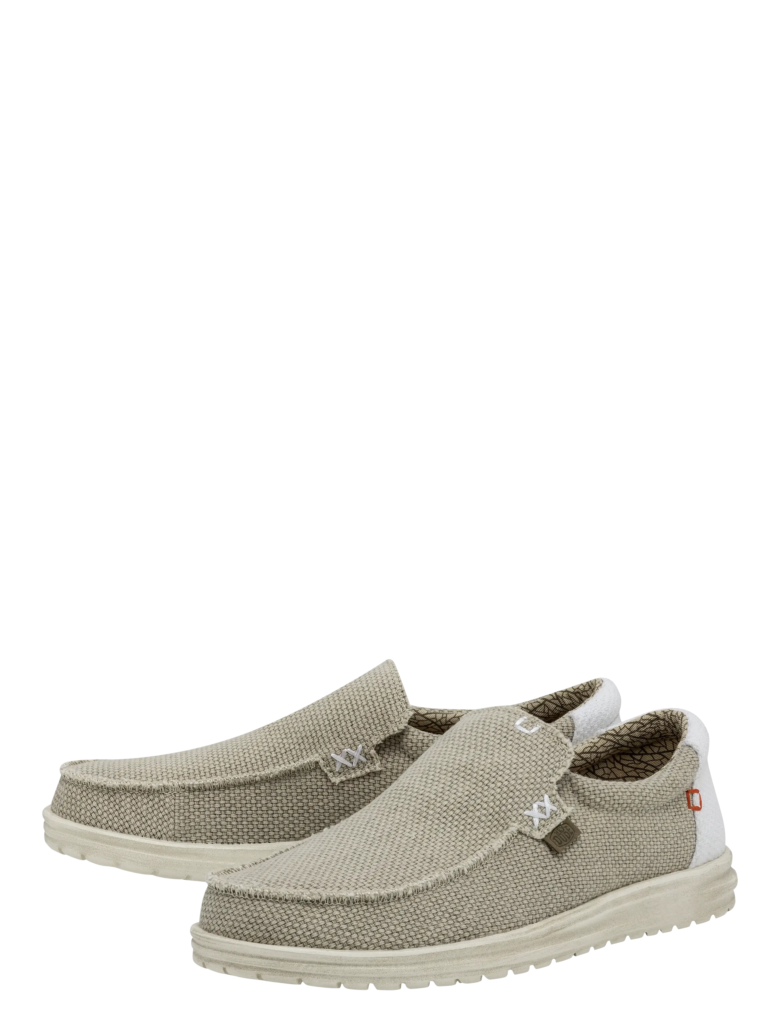 Hey Dude - MIKKA BRAIDED - sporta apavi bez šņorēm - off white - 1