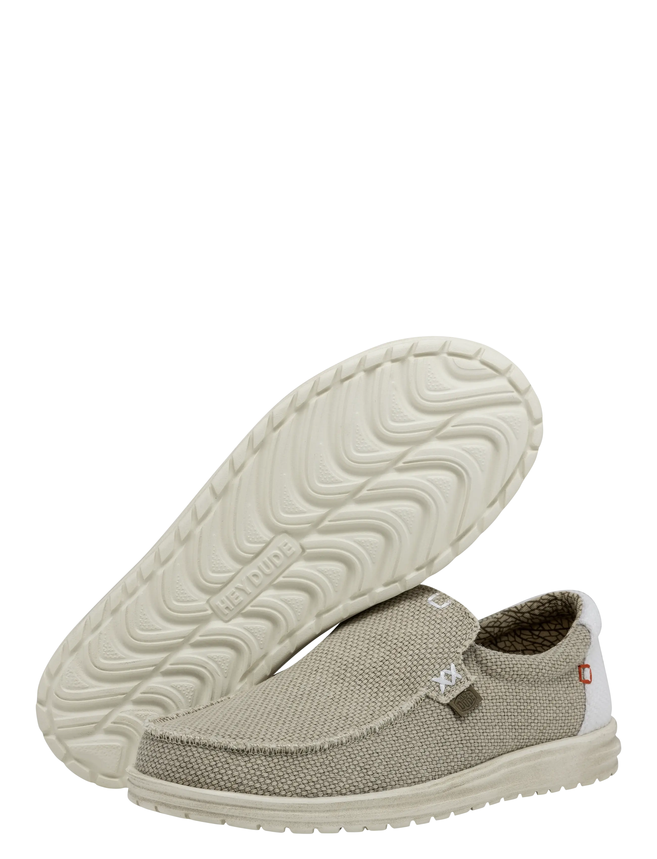 Hey Dude - MIKKA BRAIDED - sporta apavi bez šņorēm - off white - 3