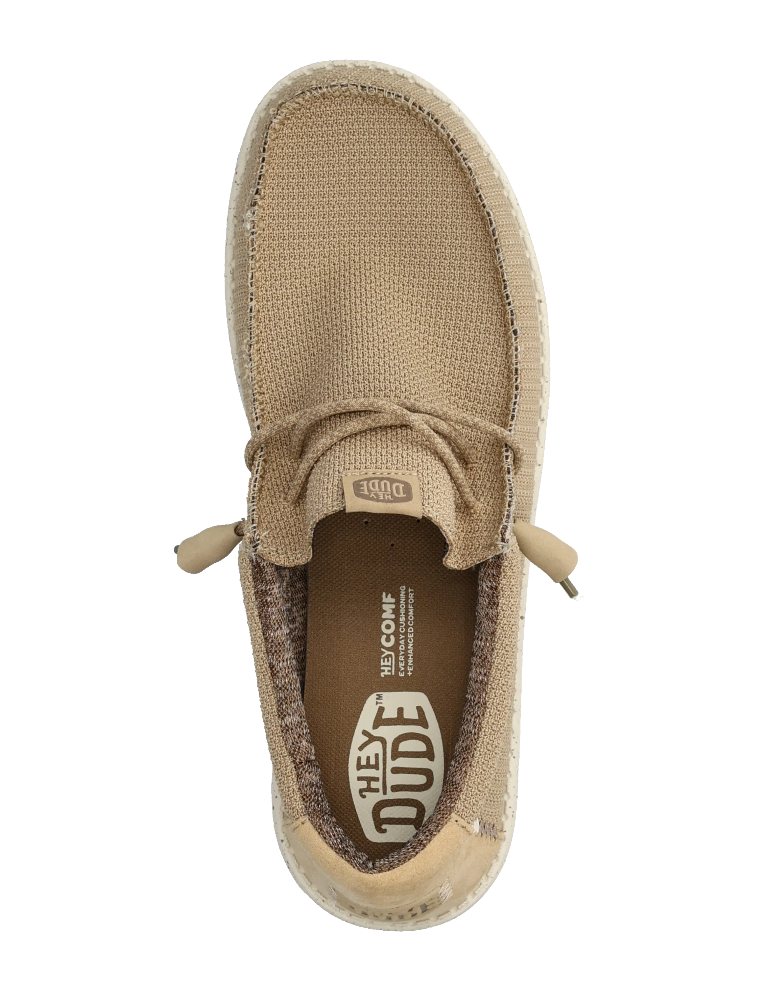 Hey Dude - WALLY SPORT MESH - slip-on tossud - tan/white - 3