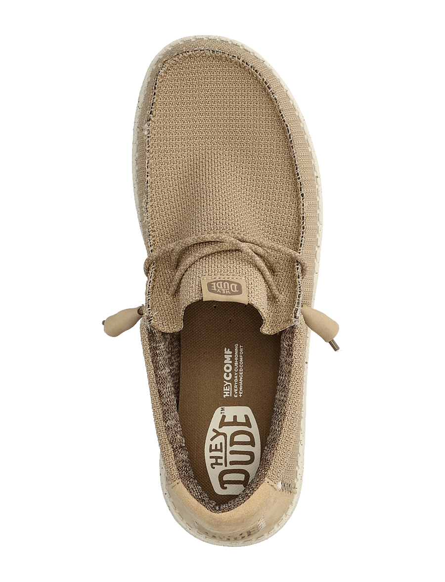 Hey Dude - WALLY SPORT MESH - slip-on tossud - tan/white - 3
