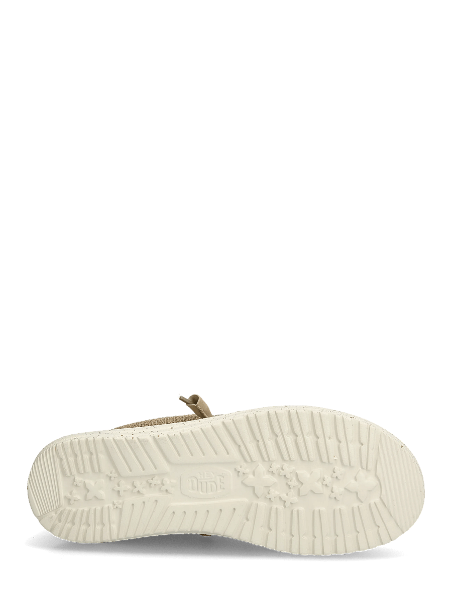 Hey Dude - WALLY SPORT MESH - slip-on tossud - tan/white - 4