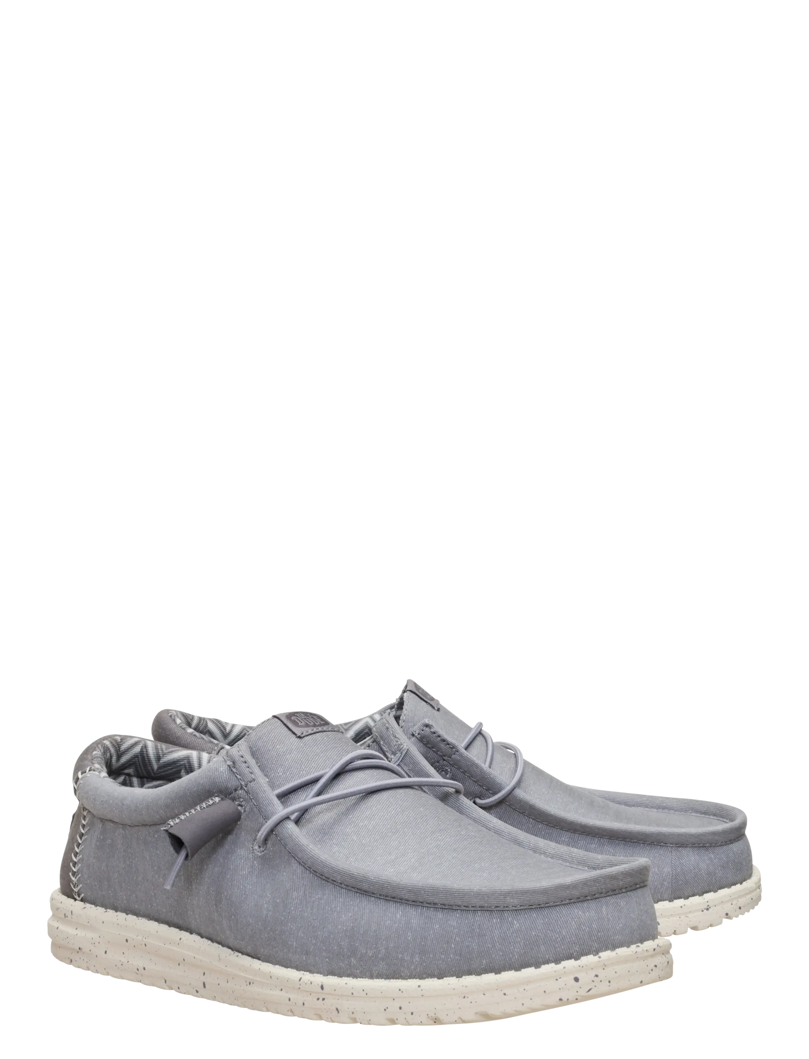 Hey Dude - WALLY STRETCH CANVAS - men - grey/bone white - 1