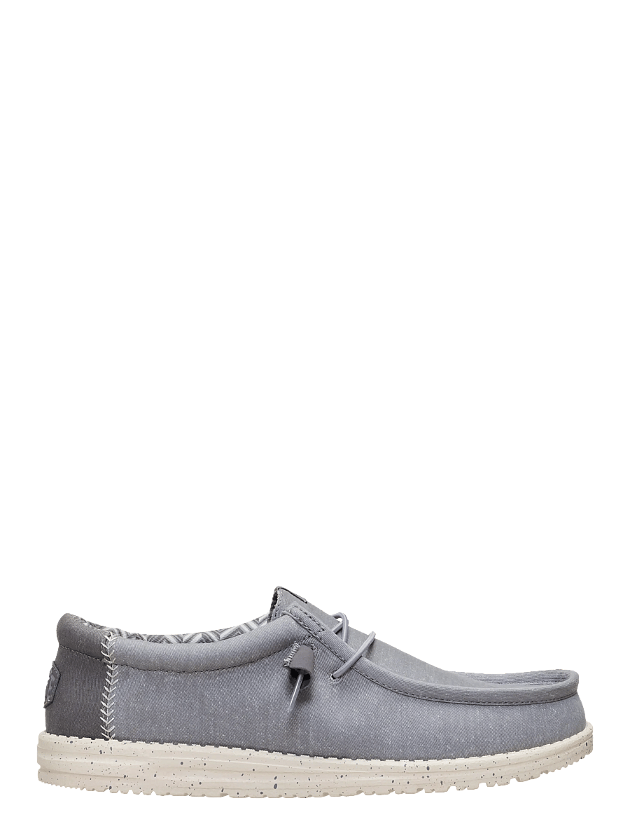 Hey Dude - WALLY STRETCH CANVAS - bootsschuhe - grey/bone white - 2