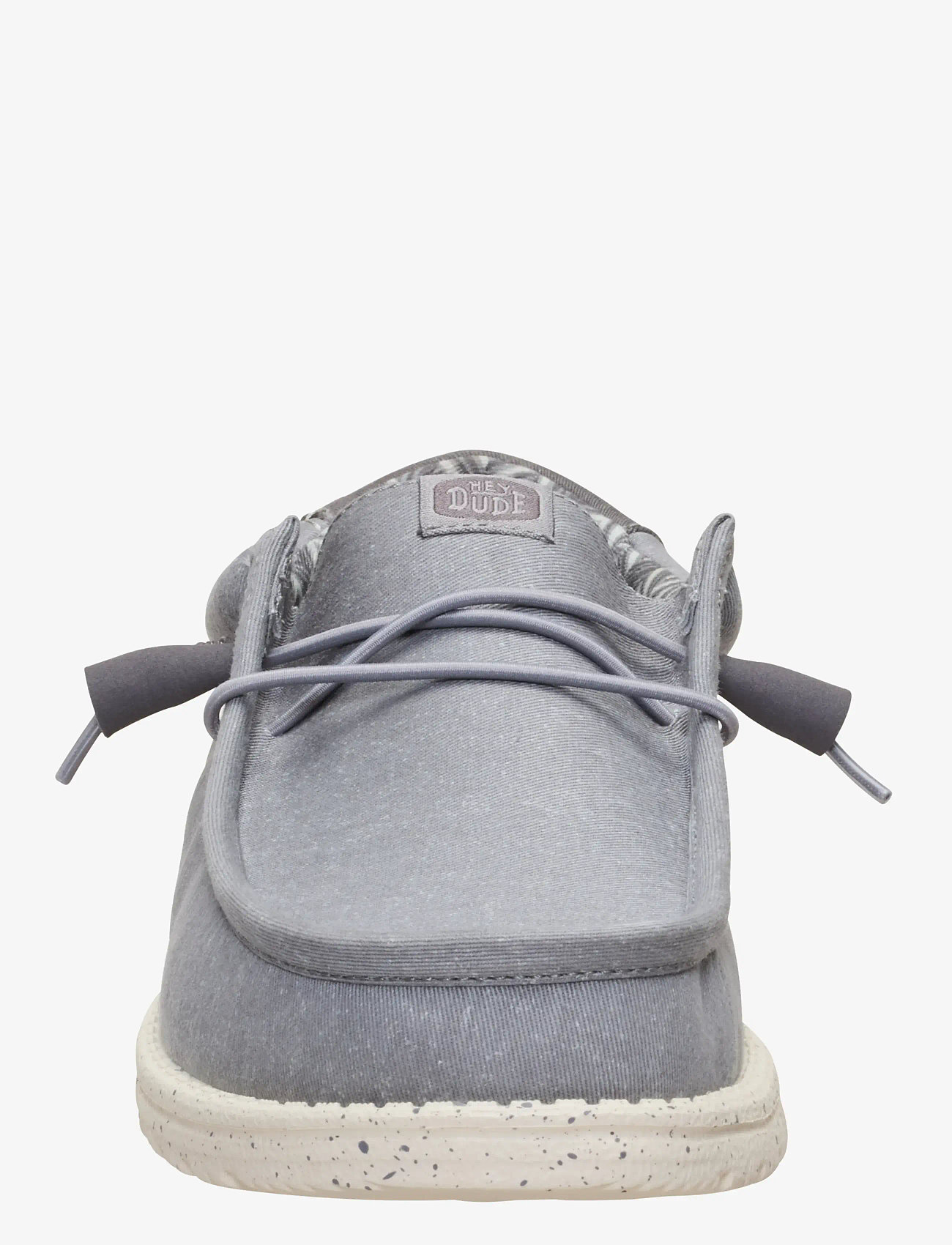 Hey Dude - WALLY STRETCH CANVAS - boat shoes - grey/bone white - 4
