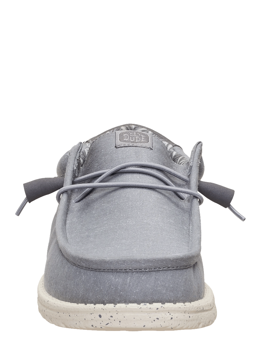 Hey Dude - WALLY STRETCH CANVAS - bootsschuhe - grey/bone white - 4