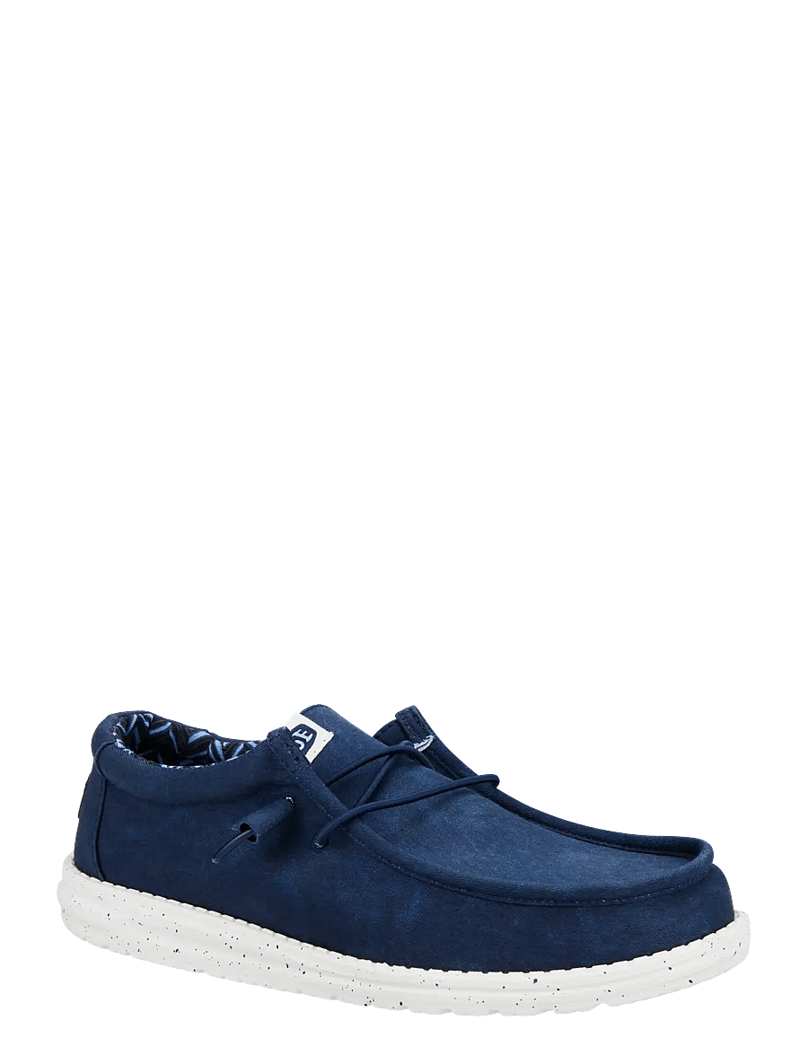 Hey Dude - WALLY STRETCH CANVAS - purjekingad - navy - 0