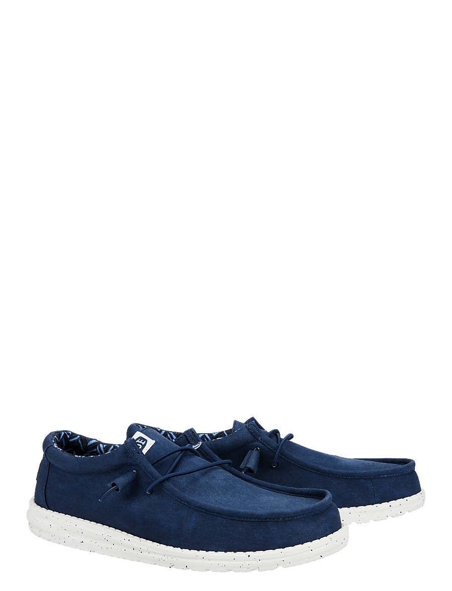 Hey Dude - WALLY STRETCH CANVAS - purjekingad - navy - 1