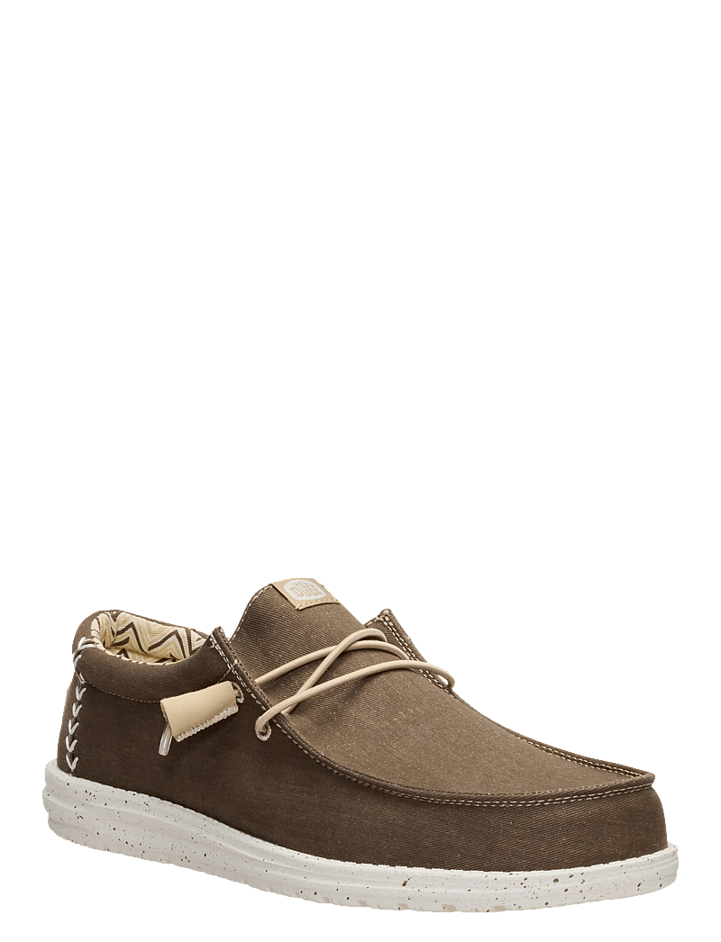 Hey Dude - WALLY STRETCH CANVAS - sejlersko - teak brown - 0